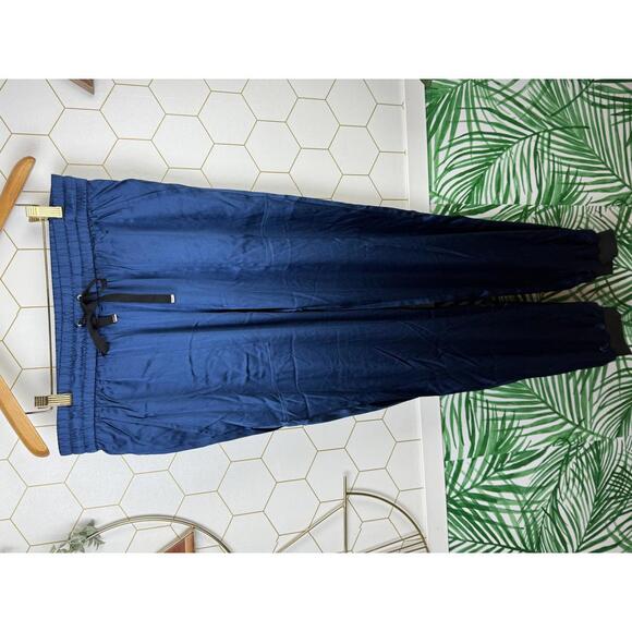 Inreverse Blue Silk Blend Jogger Pants - Size Medium - Picture 8 of 9
